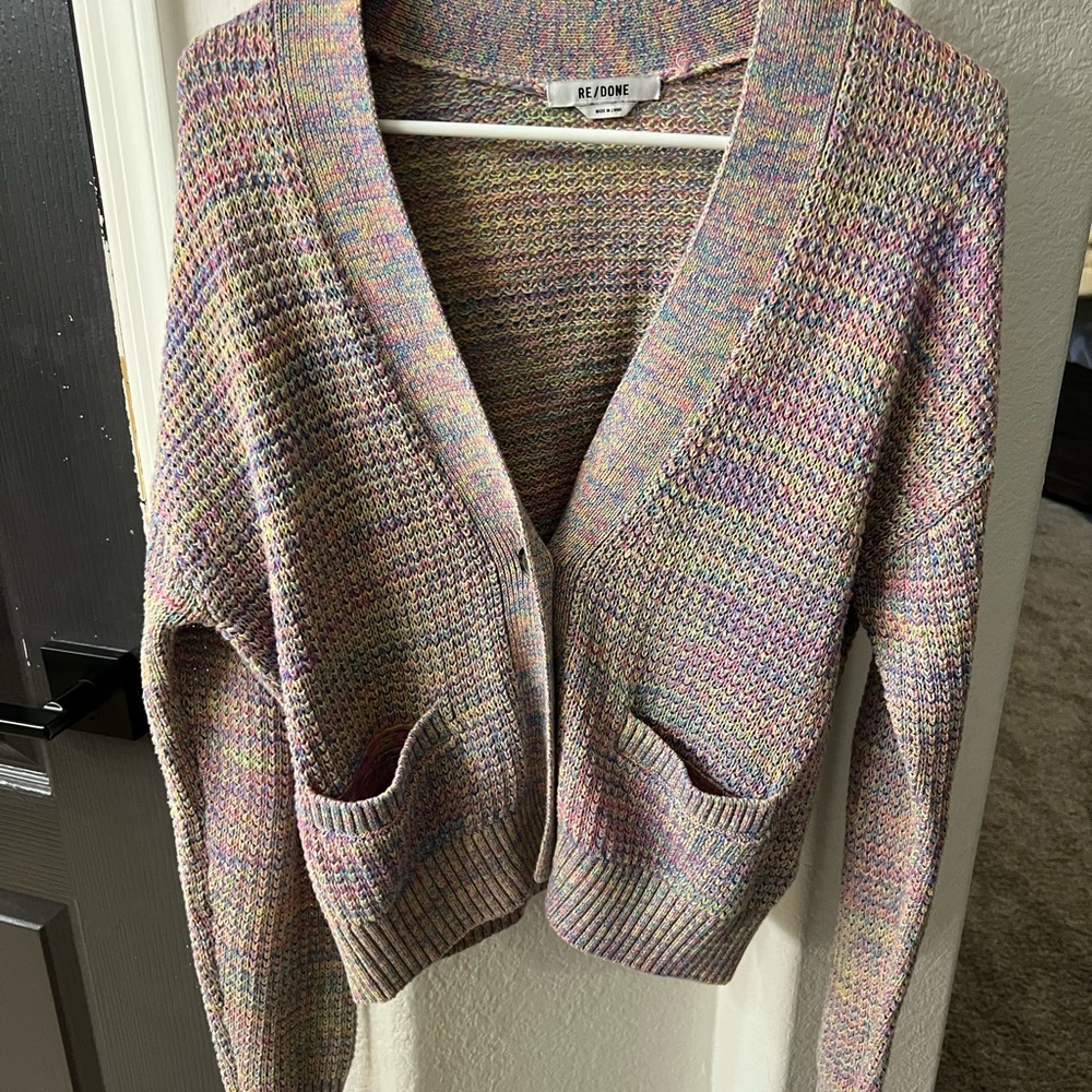 Re/Done Pastel Knit Women's Cardigan